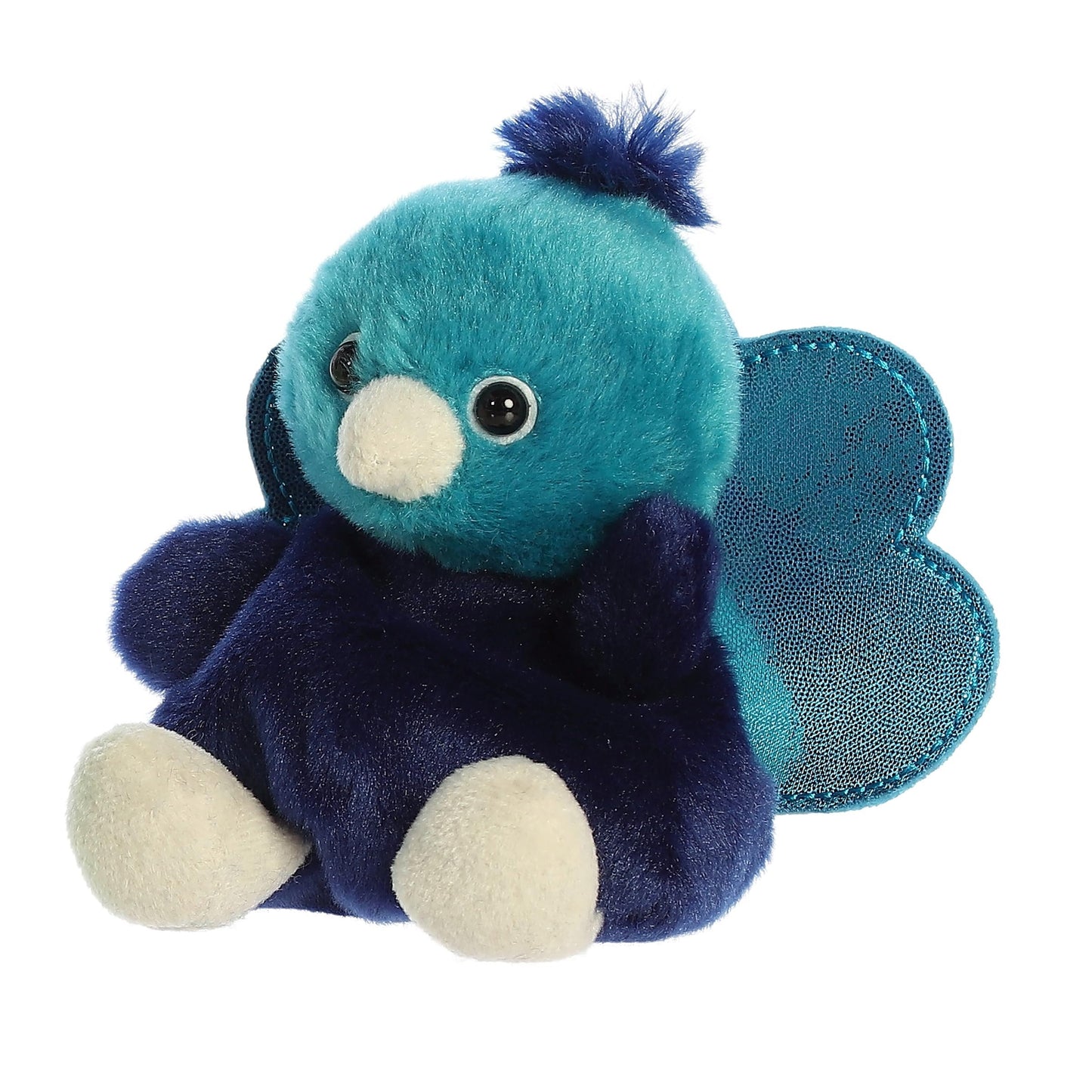 Aurora® Adorable Palm Pals™ Elton Peacock™ Stuffed Animal - Fun Collectible Plush for Kids and Adult Collectors - Perfect for Decorating Rooms and Birthday Gifts - Blue 5 Inches