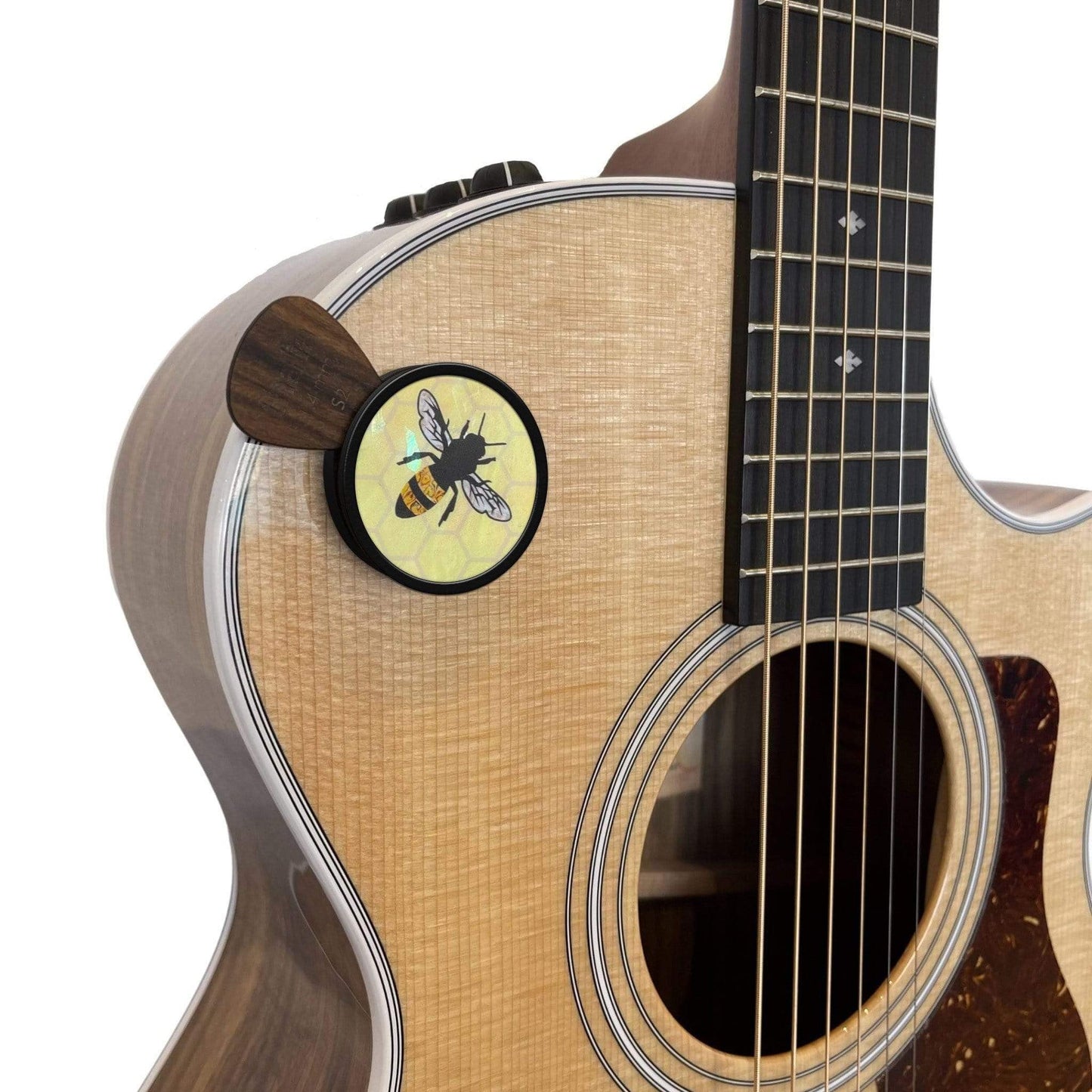 Thalia Shell Pick Puck (Vintage Pearl Bee)