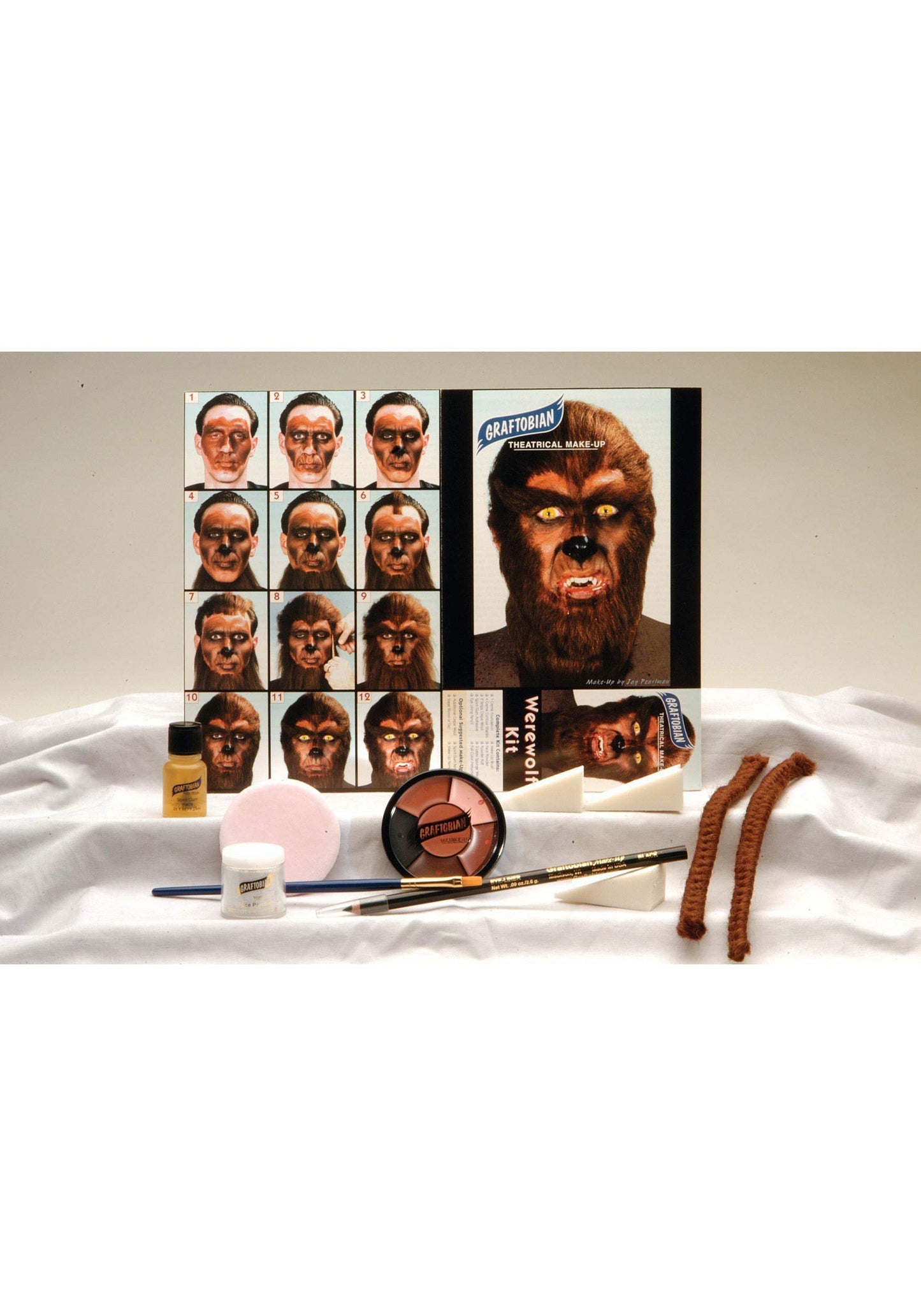 Graftobian Werewolf Character Makeup Kit - Werewolf Makeup Set for Costumes, Cosplay, and Halloween