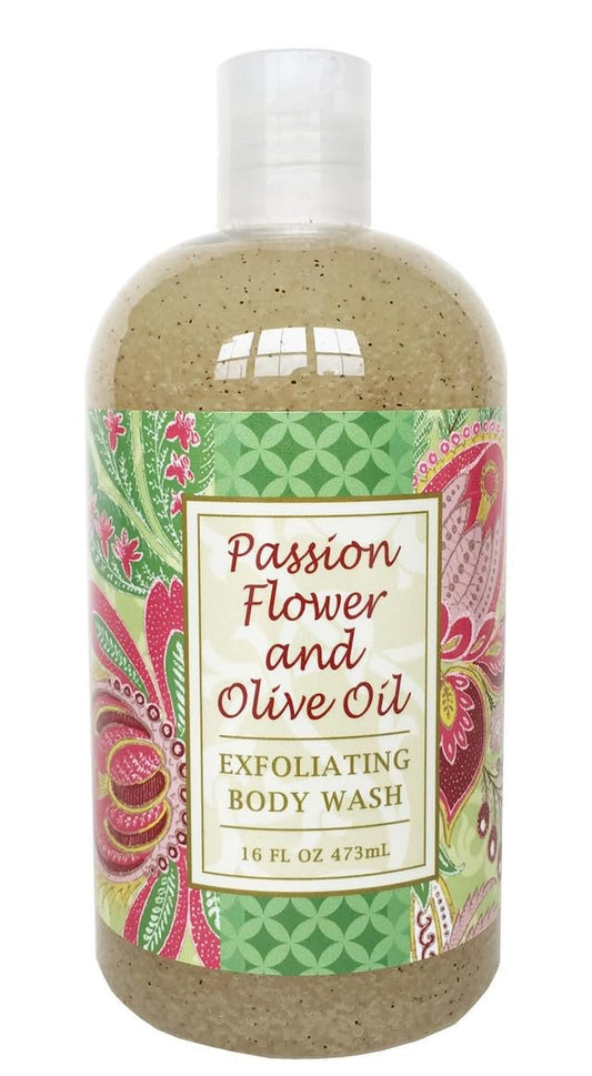 Greenwich Bay Trading Co. Exfoliating Scented Body Wash - Luxury Spa Quality, Shea & Cocoa Butter Enriched - 16 Ounce