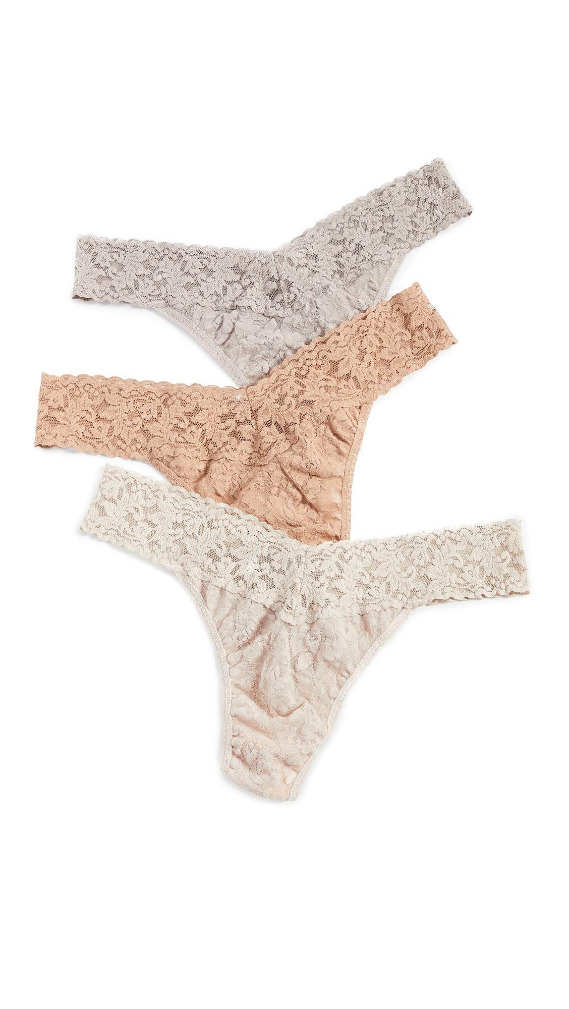 hanky panky, Signature Lace Original Rise Thong 3 Pack, One Size (4-14)