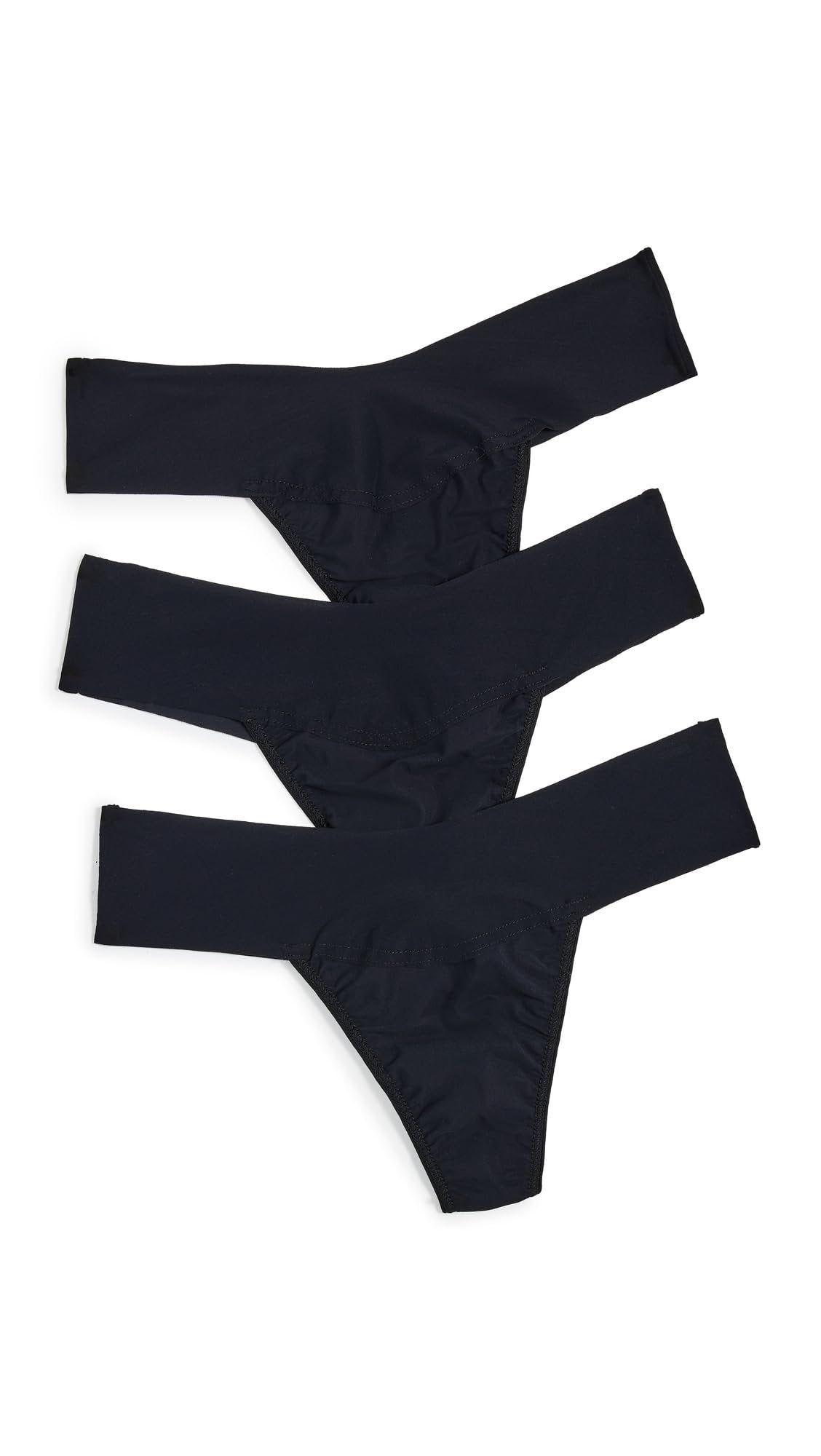 hanky panky - BreatheSoft Natural Rise Thongs for Women | Comfortable Everyday Lingerie Panties | Sizes (XS-XL) | 3 pack