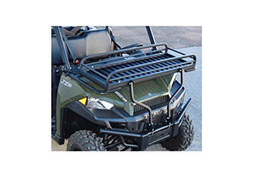 Great Day UTV Front Cargo Rack - 18" x 50" x 7" Carrying Cradle - 250 lbs Weight Capacity - Aluminum Frame - Black Powder-Coated Finish, UVFR751