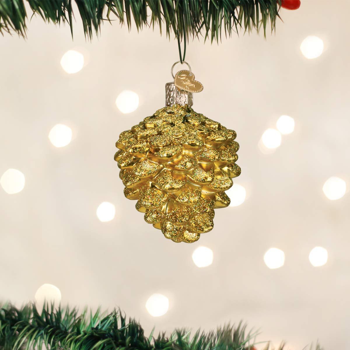 Old World Christmas Ornaments: Assortment of Trees Glass Blown Ornaments for Christmas Tree