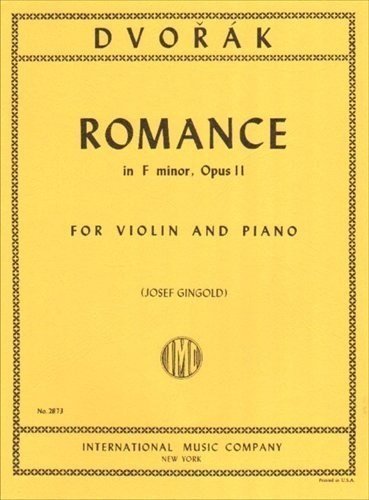 Dvorak, Antonin - Romance in f minor, Op. 11 - Violin and Piano - by Josef Gingold - International