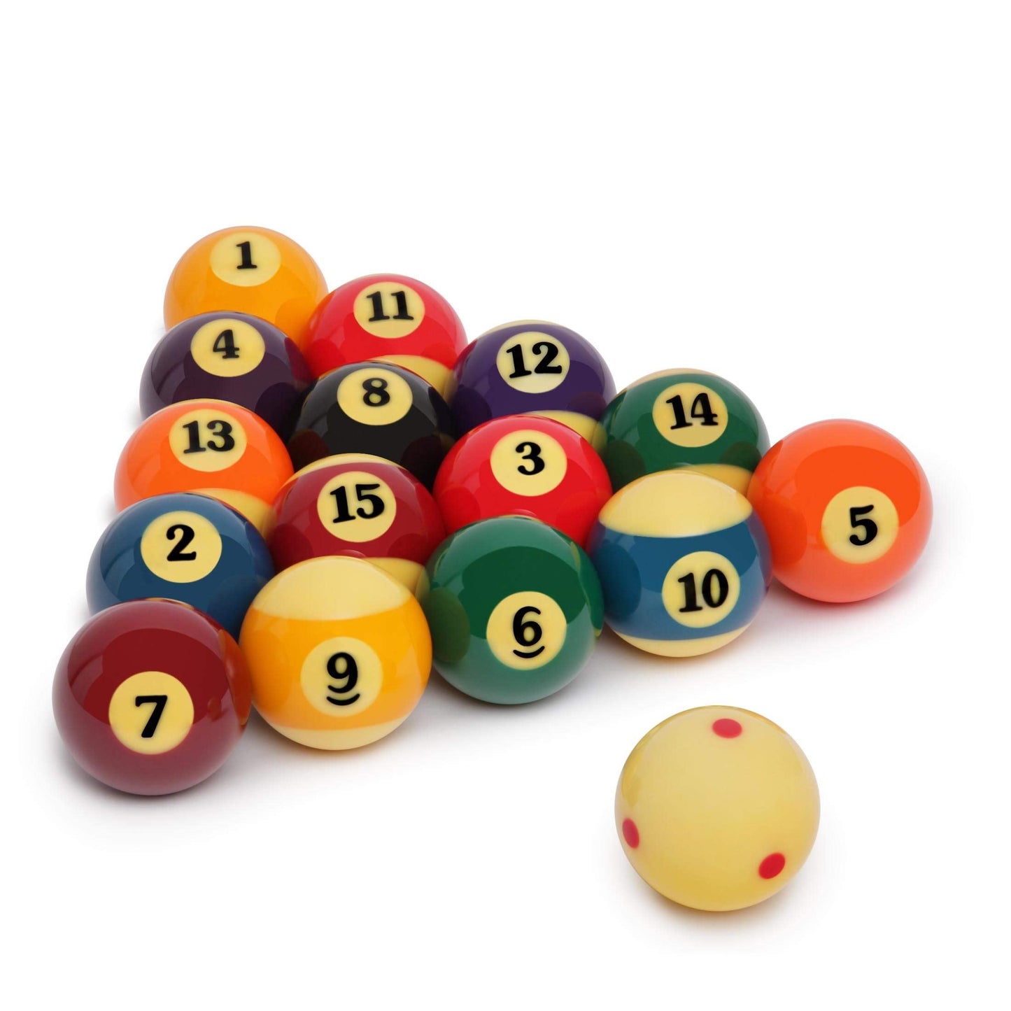 Aramith Super Pro-Cup Value Pack (Super Pro Billiard Pool Ball Set 2 1/4" with Six Red Dots Pro-Cup Cue Ball, Micro-Fibre Cloth, Ball Cleaner, Jim Rempe 2 1/4" Training Ball)