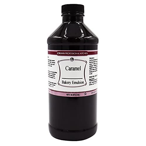 Lorann Oils Caramel Bakery Emulsion: Rich Caramel, Perfect for Boosting Sweet Caramel Notes in Cakes, Cookies & Desserts, Gluten-Free, Keto-Friendly, Caramel Extract Substitute Essential