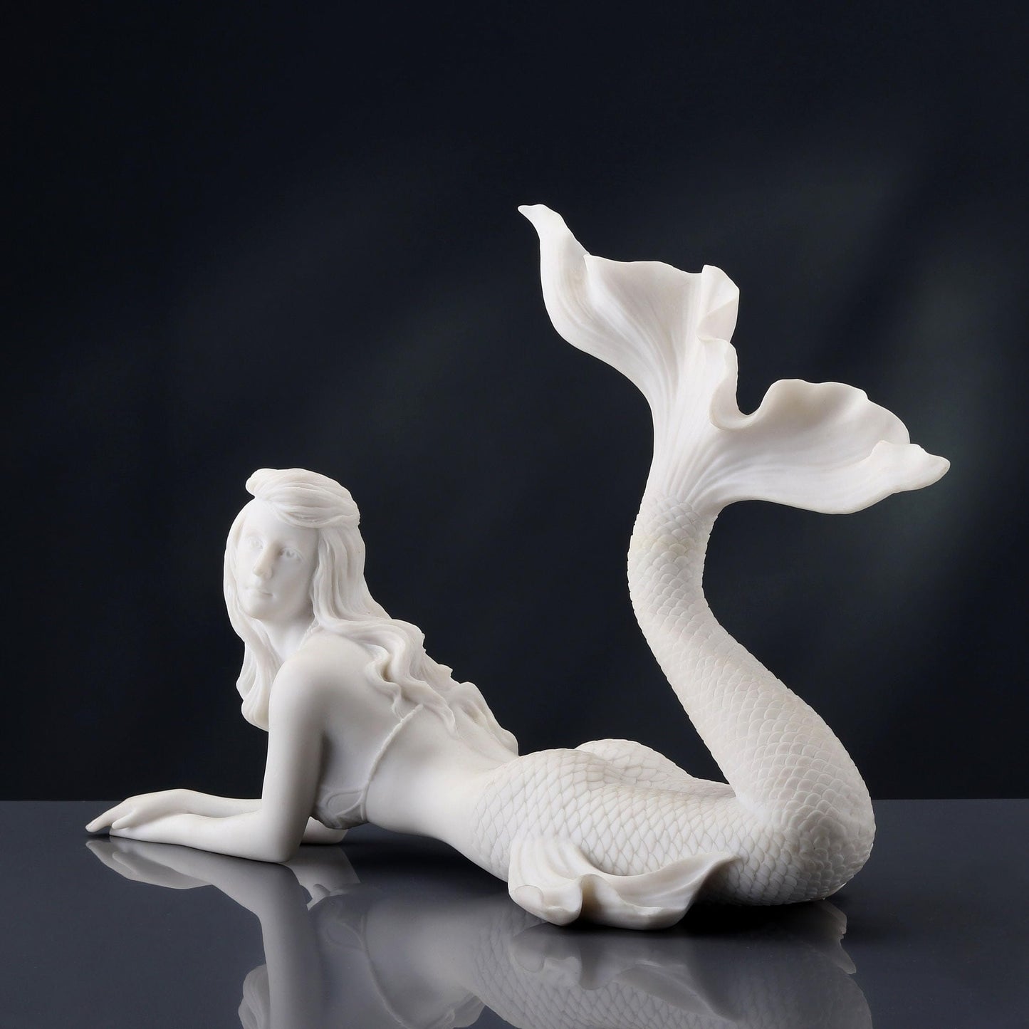 Veronese Design Mermaid Lying Down Statues