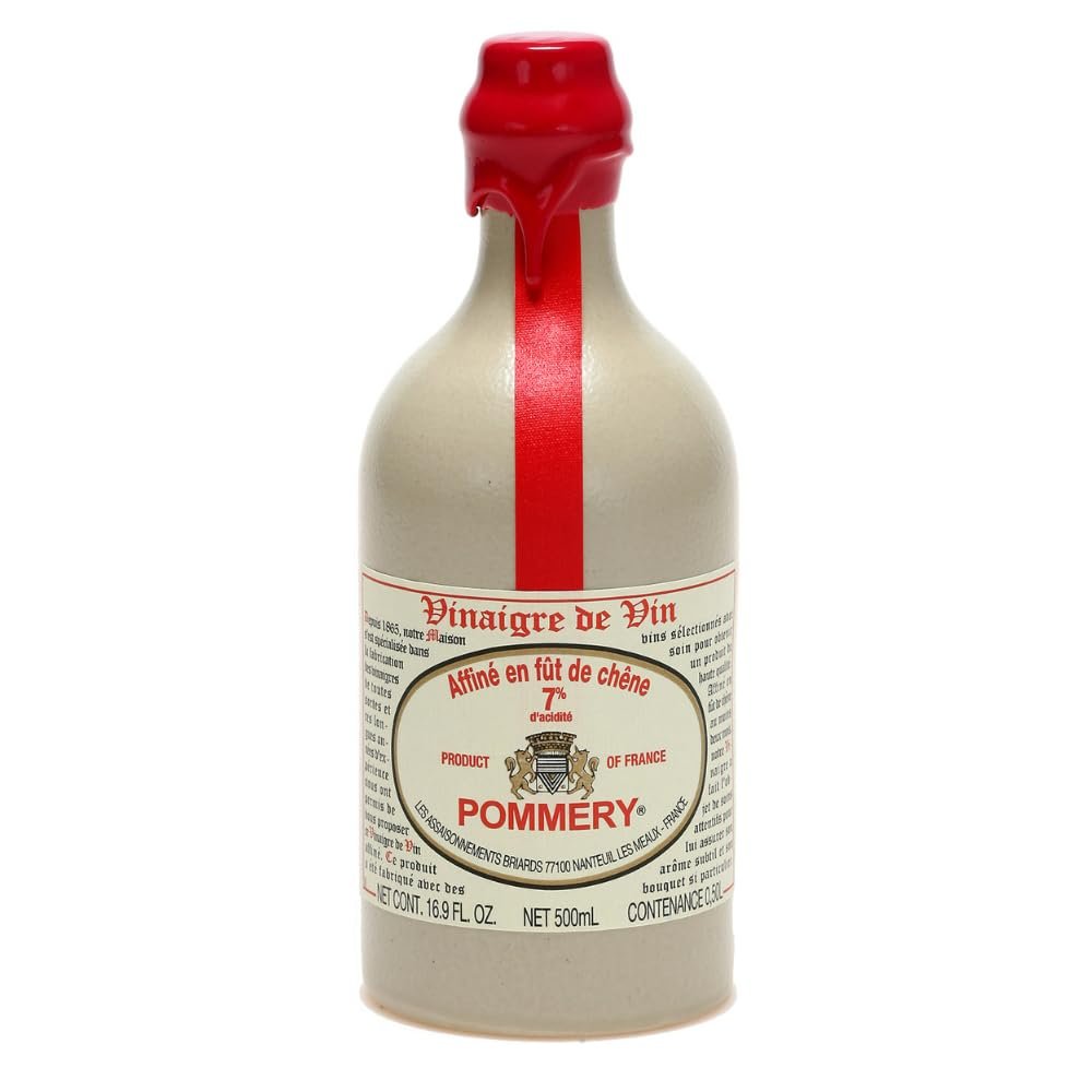 Aged Red Wine Vinegar in a Sandstone Bottle - 16.9oz