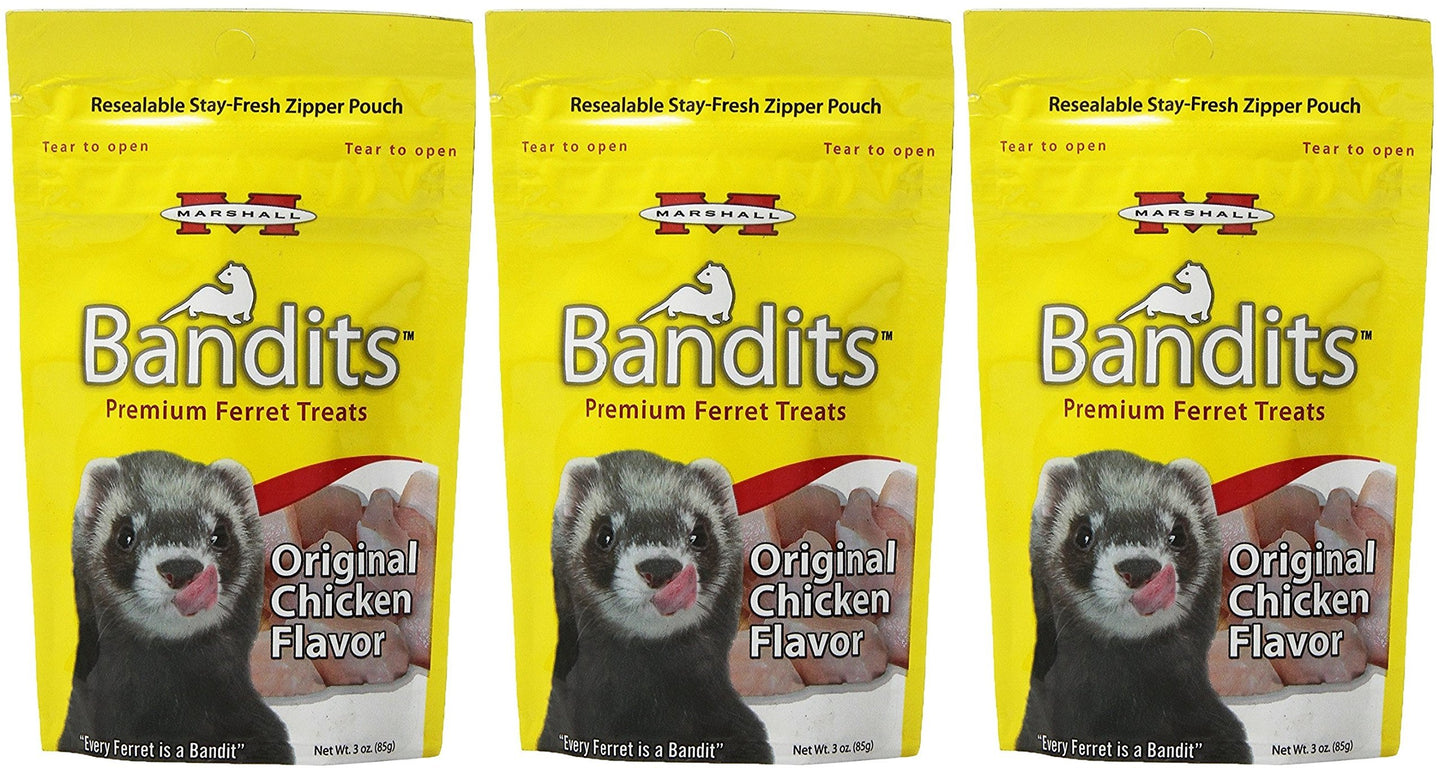 Marshall Pet Products Natural High-Protein Bandit Semi-Moist Chew Treats