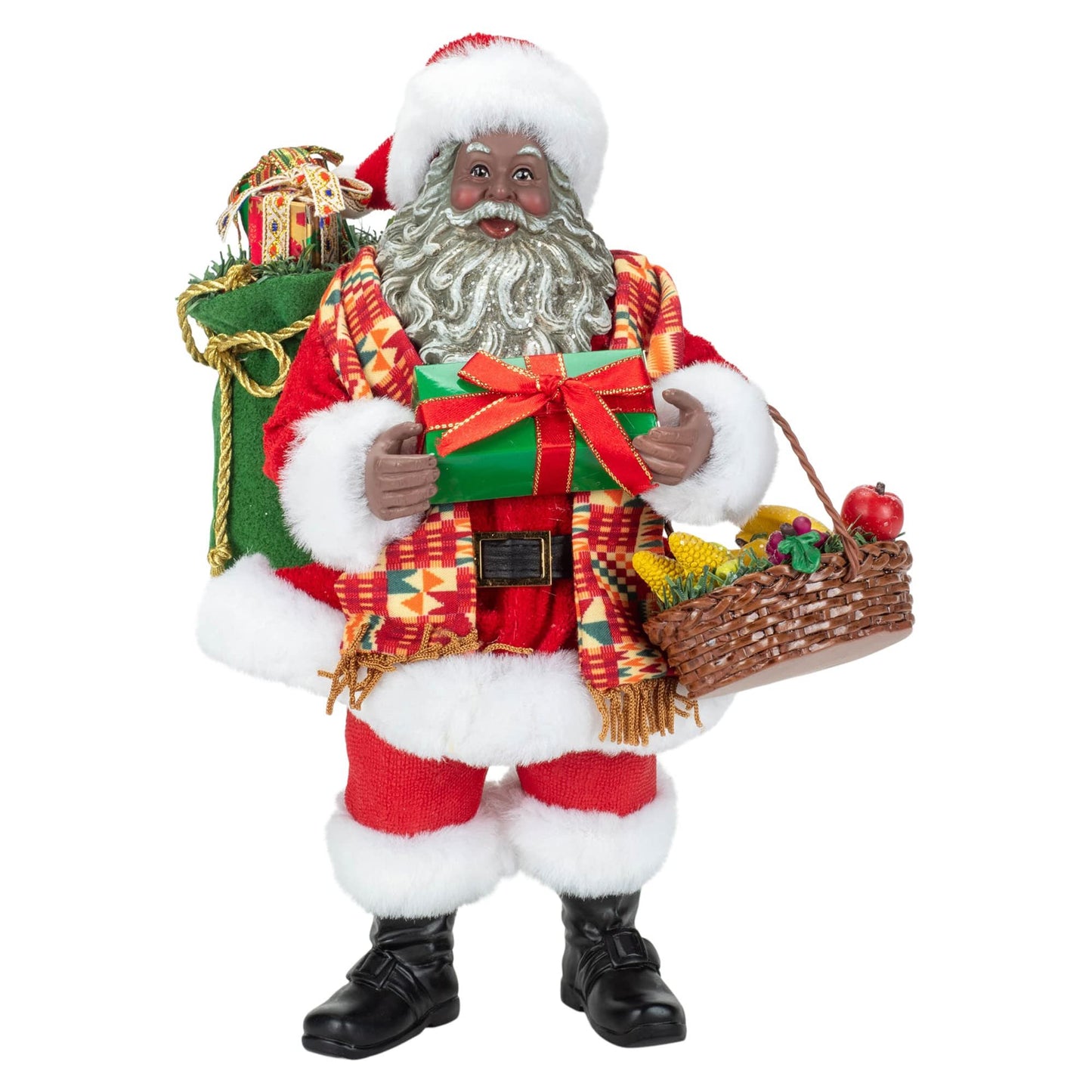 Kurt S. Adler 12-Inch Fabriché Kwanzaa Santa
