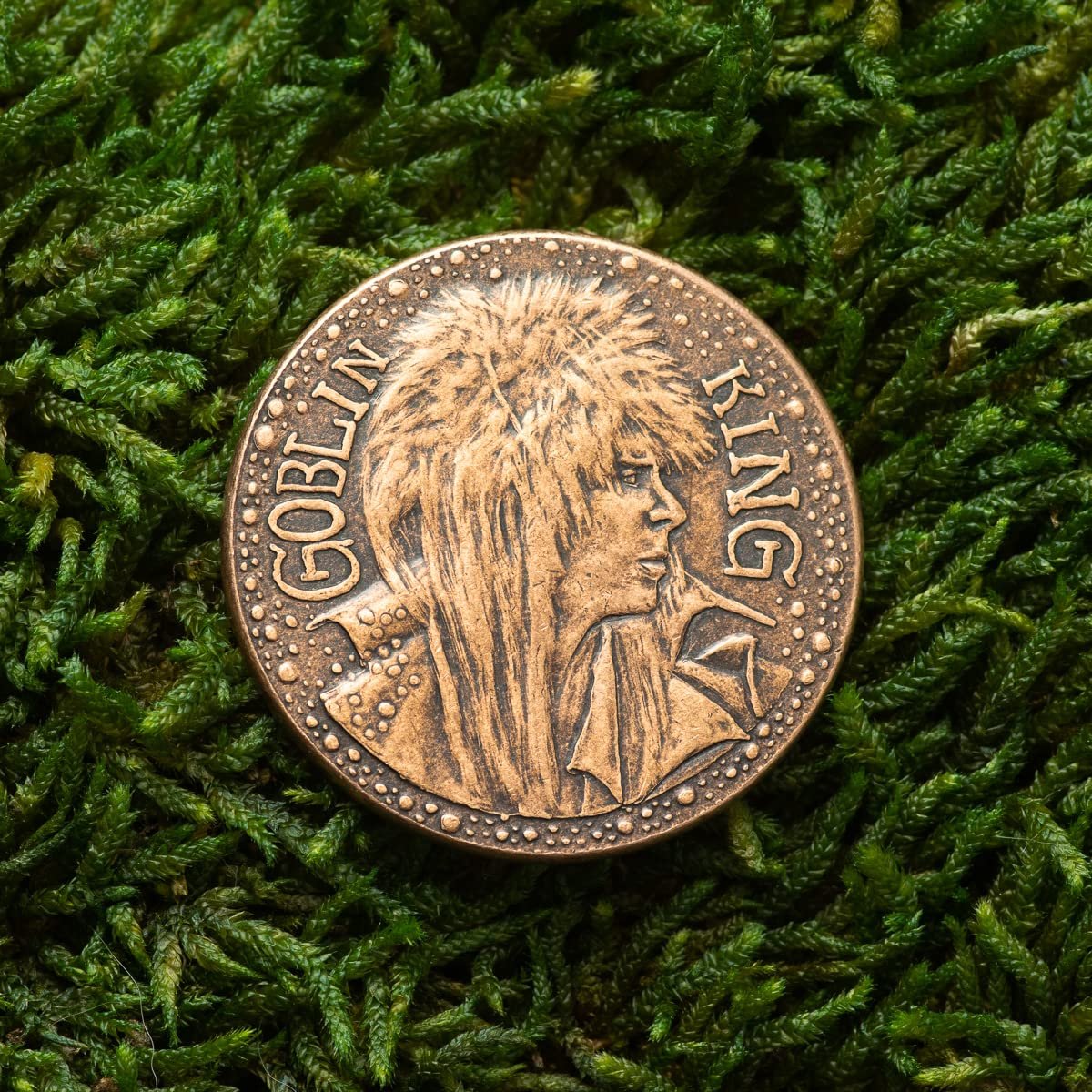 Labyrinth Goblin King Jareth Copper Coin