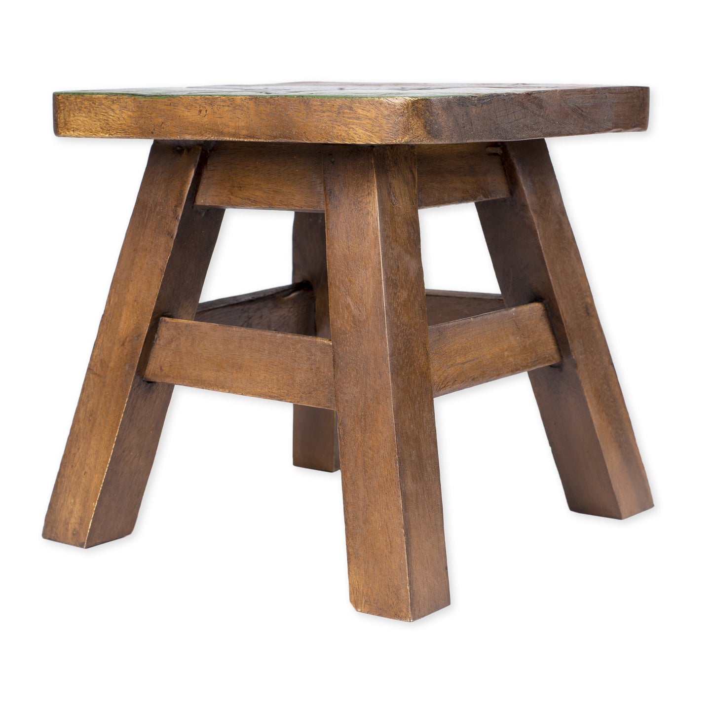 Sea Island Imports Tyrannosaurus Rex Dinosaur Design Hand Carved Acacia Hardwood Decorative Short Stool