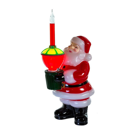 Kurt Adler Injection Mold Santa Bubble Light Tabletop Decoration, 7-Inch