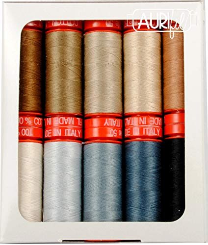 Pat Sloan The Perfect Little Box of Neutrals Aurifil Thread Kit 10 Small Spools 50 Weight PS50PN10