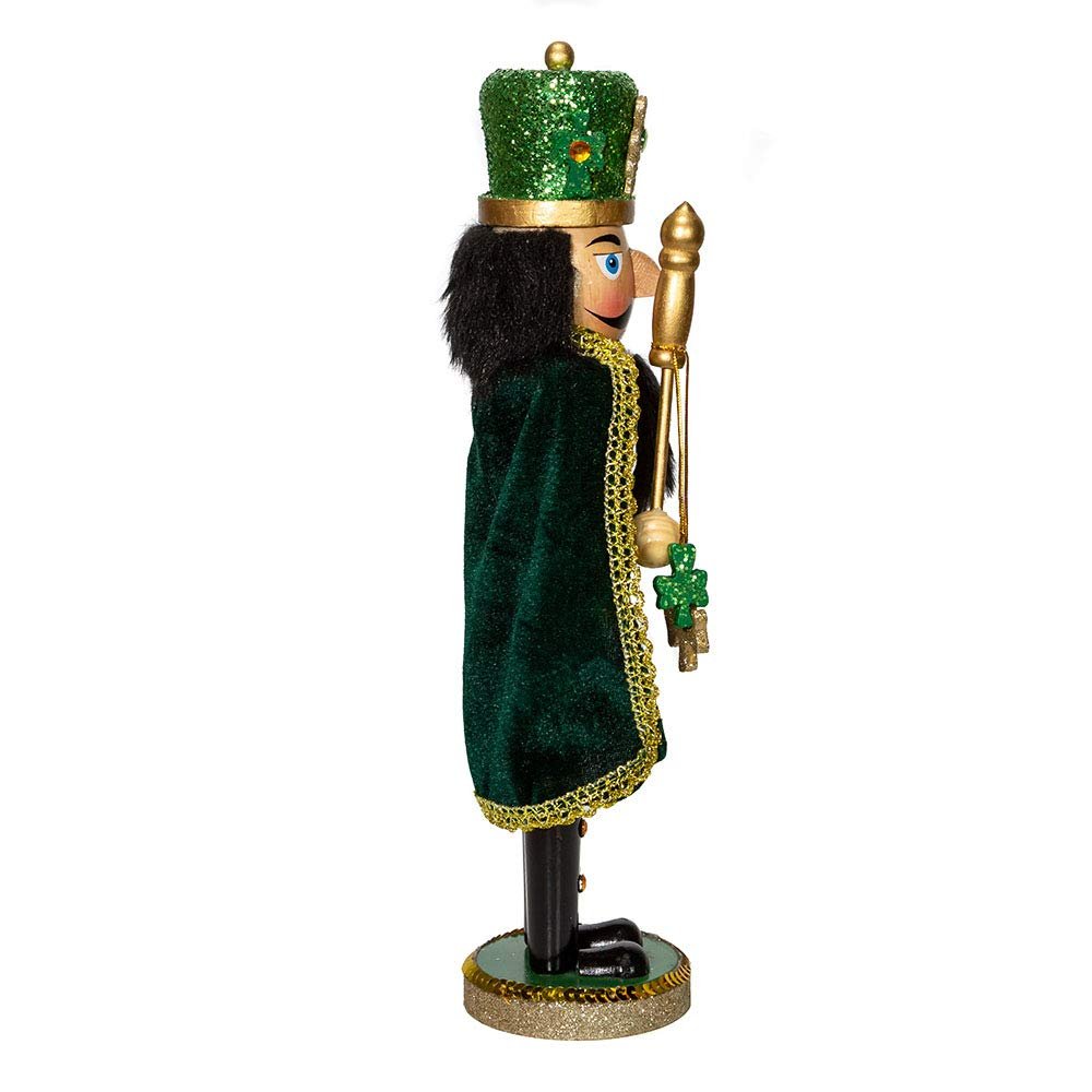 Kurt Adler Wooden Nutcrackers, Irish Nutcracker with Cape, 15"