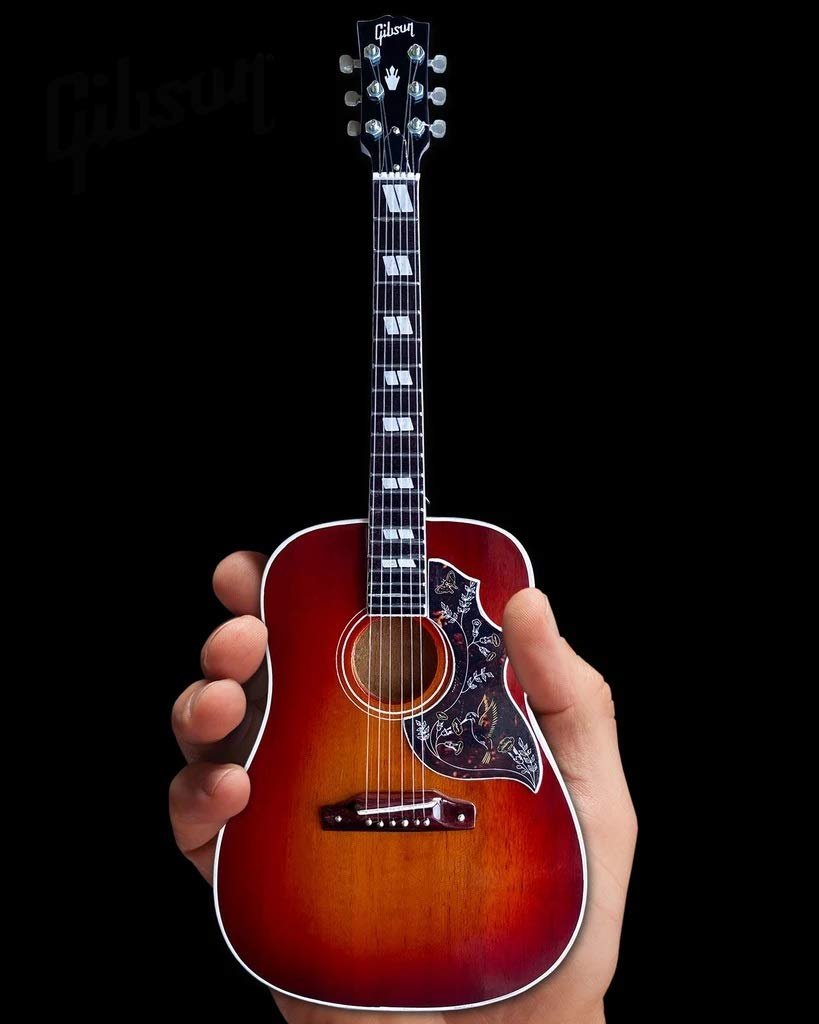 Axe Heaven Hummingbird Guitar Vintage Cherry 1:4 Scale Mini Replica Model