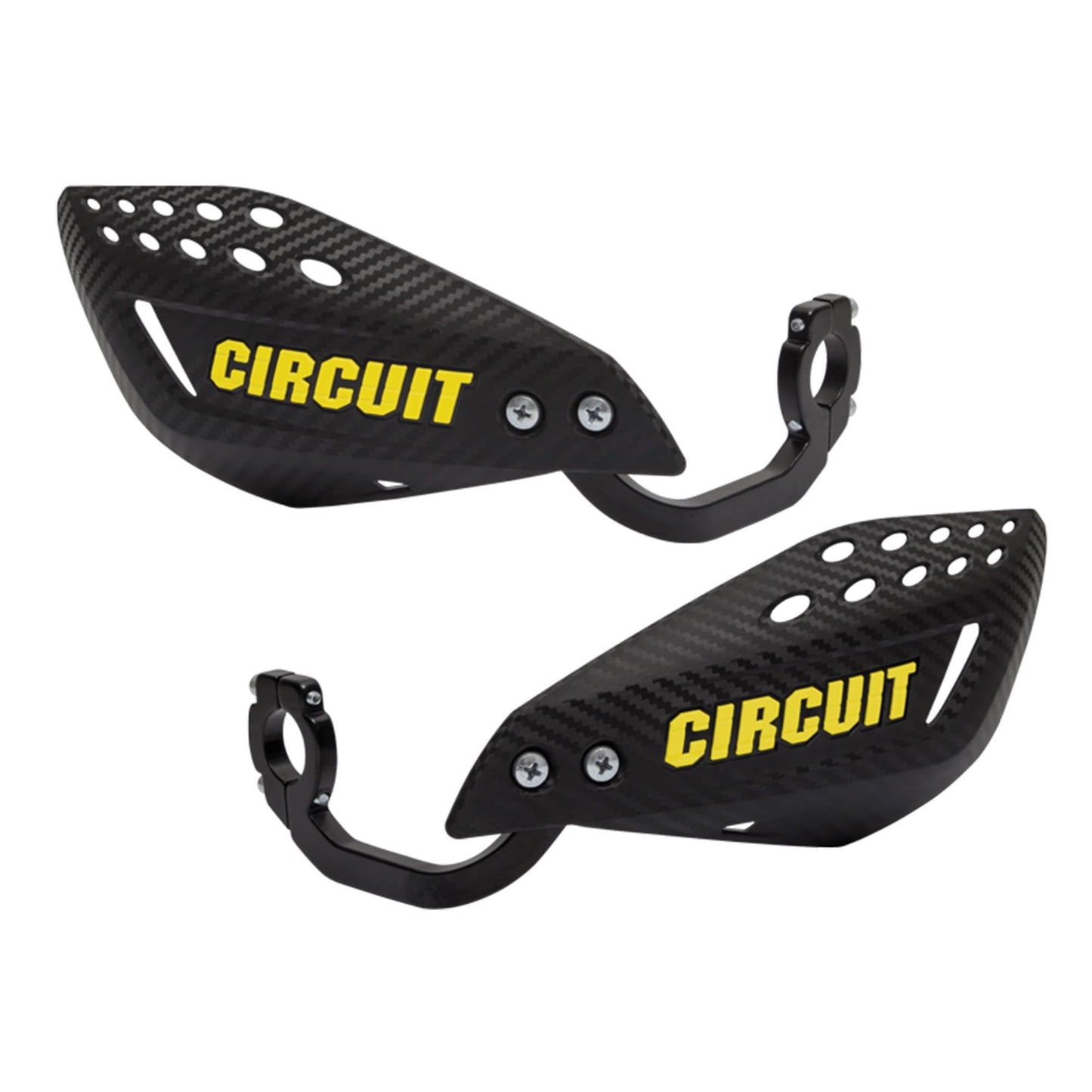 CIRCUIT EQUIPMENT Universal Motorcycle Handguards - High Strength Enduro Motorcycle Handguards Vector for Any Weather - Dirt Bike Handguards with Brackets, Nuts, & Screws