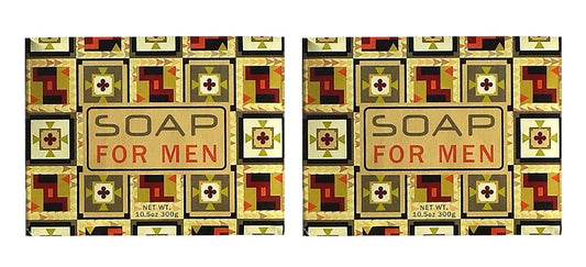 Greenwich Bay Trading Co. MENS BOTANIC Shea Butter Bar Bath Soap French Milled Exfoliating For Men Botanical Spa Soap 10.5 Oz (2 Pack)