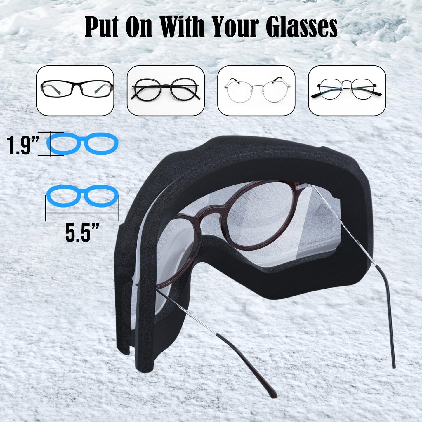 Daytona Helmets Snowboard Goggles - Anti Fog Ski Goggles For Men, Women & Youth - Anti Scratch Ski Goggles For UV Protection
