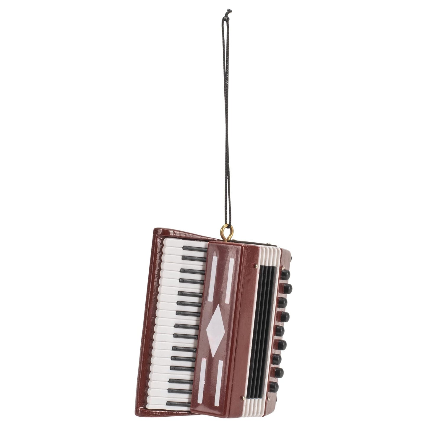 Broadway Gifts 2.8" Burgundy Wood Accordion Ornament Decoration