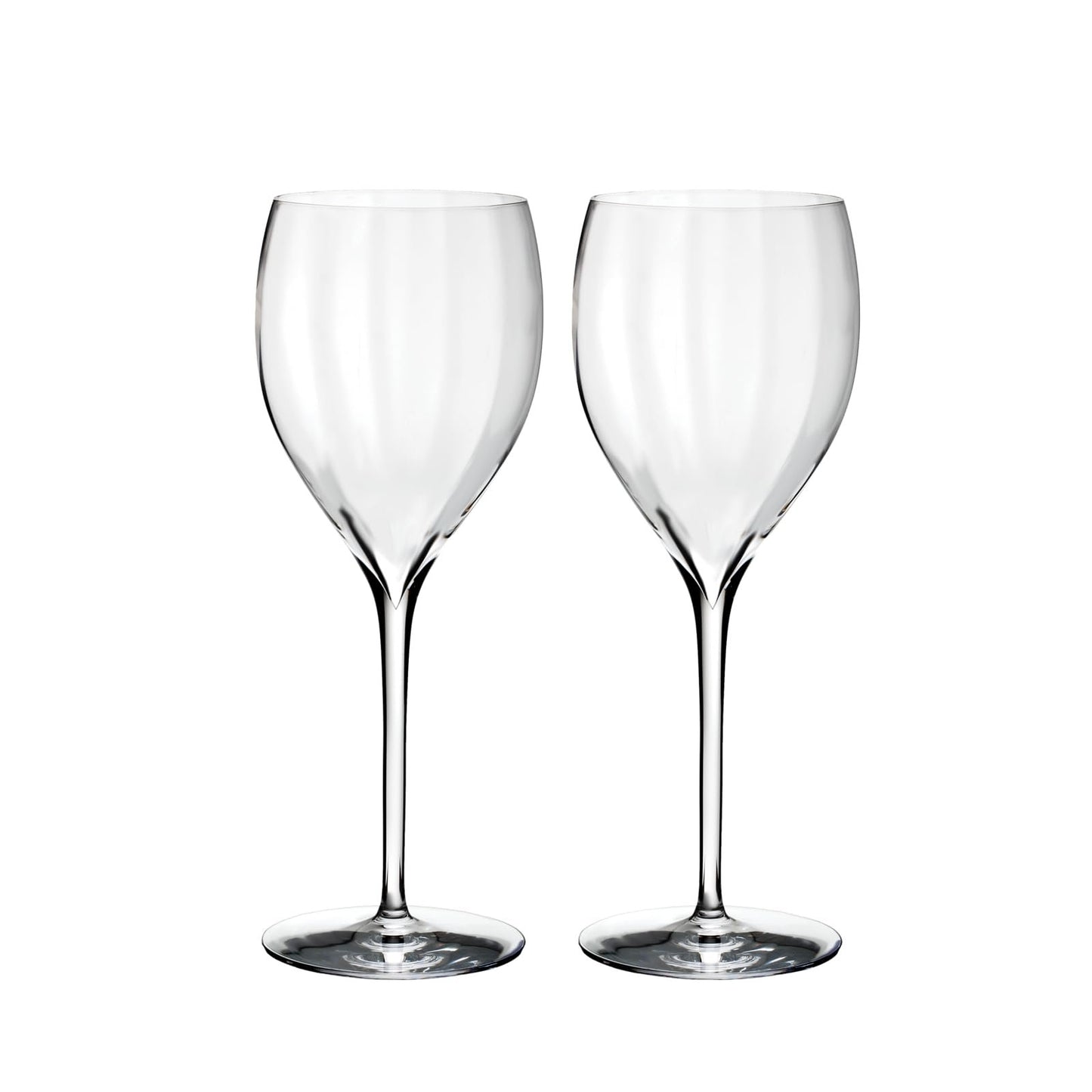 Waterford Elegance Optic White Wine Glass Pair
