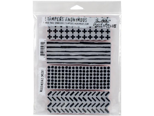 Stampers Anonymous CMS Set StampersA Cling Stamp THoltz Mixed Media 2