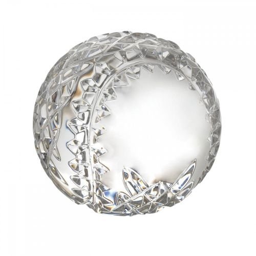 Waterford Crystal Baseball Paperweight, 4", Clear