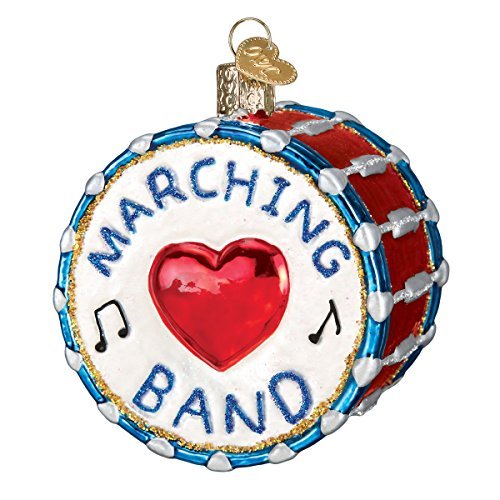 Old World Christmas Ornaments: Musical Instruments Glass Blown Ornaments for Christmas Tree