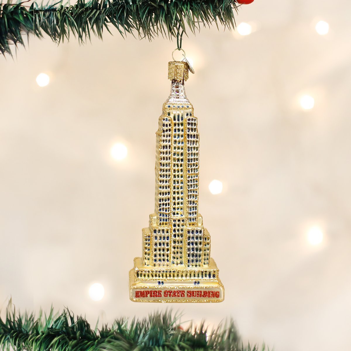 Old World Christmas Cities, Places and Landmarks Glass Blown Ornaments for Christmas Tree Empire State