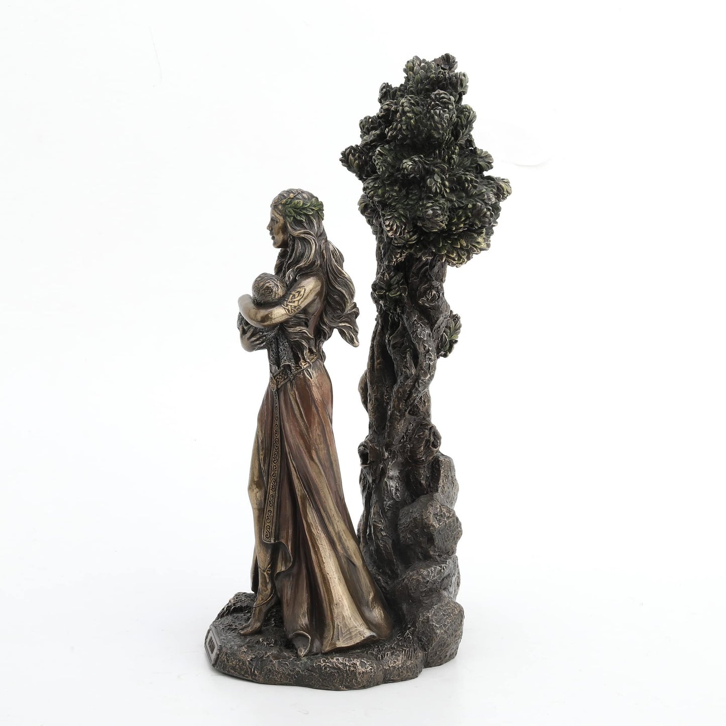 Danu Irish Triple Goddess of The Tuatha De Danann Bronze Finish Statue