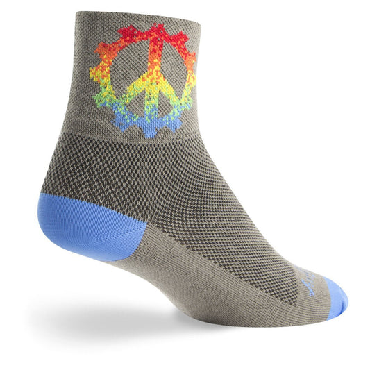 SockGuy Peace Ring Sock GRAY L-XL