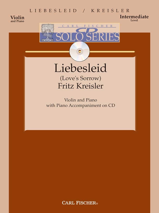 Liebesleid - Intermediate - Violin & Piano - BK/CD