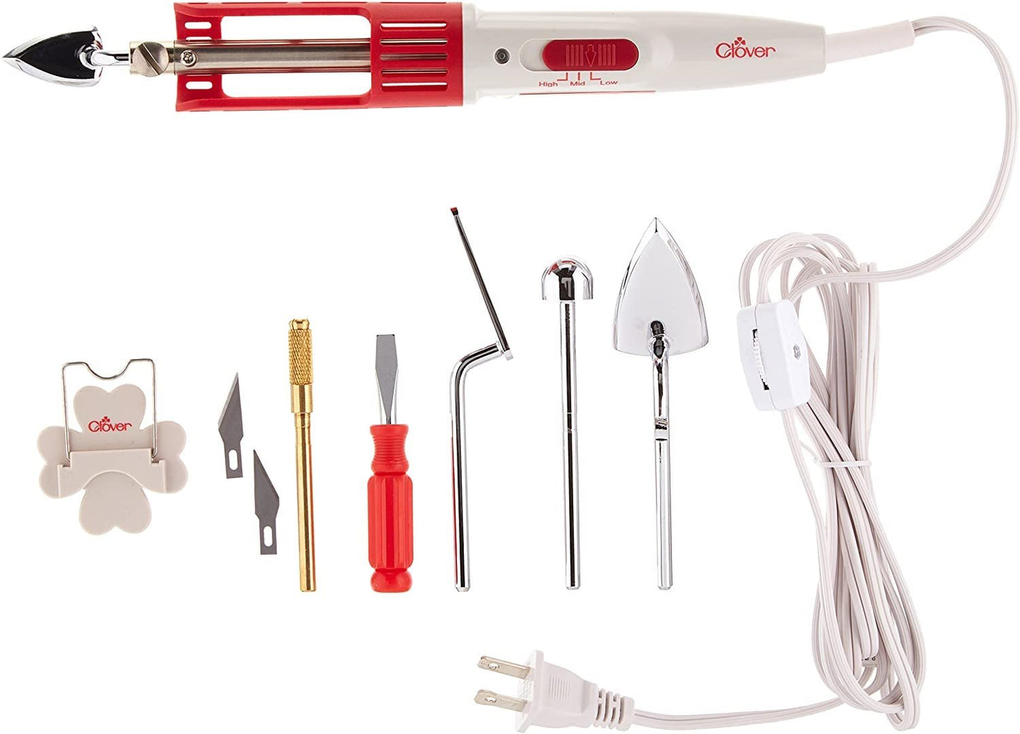 Clover Mini Iron II"The Adapter Set" for Sewing Quilting & Crafting #9101
