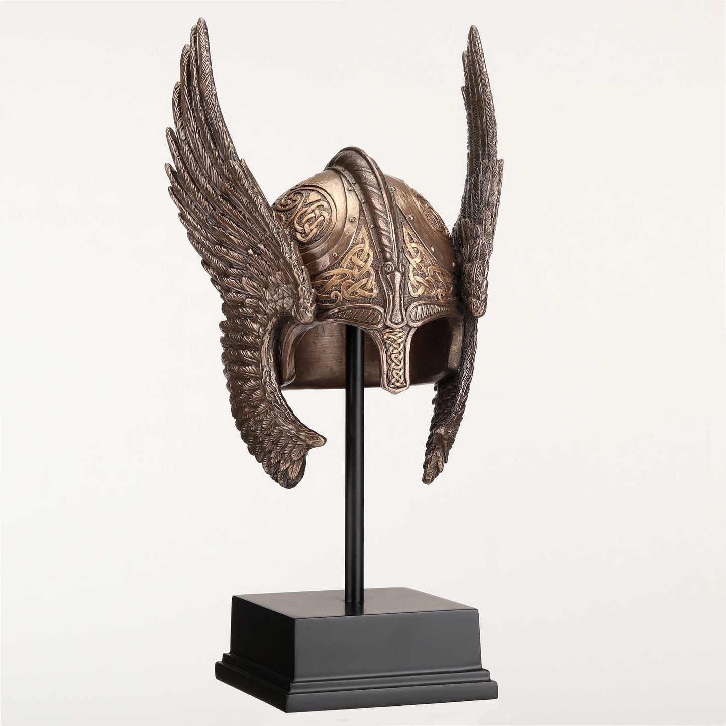 Veronese Design 9 1/4 Inch Winged Valkyrie Helmet Cold Cast Resin Bronze Finish Nordic Decoration Sculpture