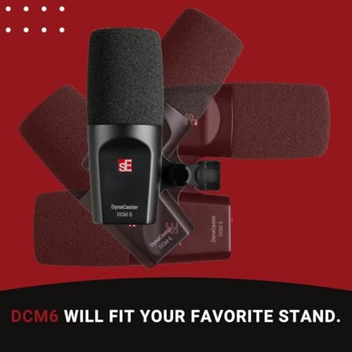 SE Electronics DCM6 Dynacaster DCM 6 Broadcast Microphone, Black