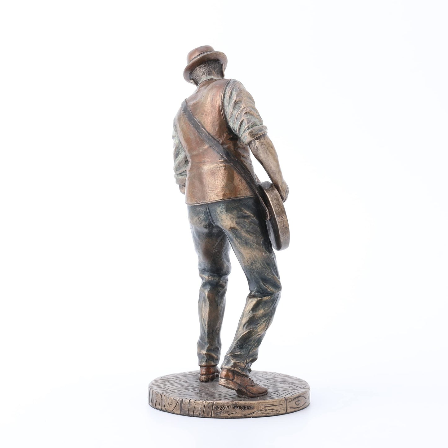 Veronese Design 7 5/8" Jazz Band Casual Guitar Player Resin Statue Cast Bronze Finish