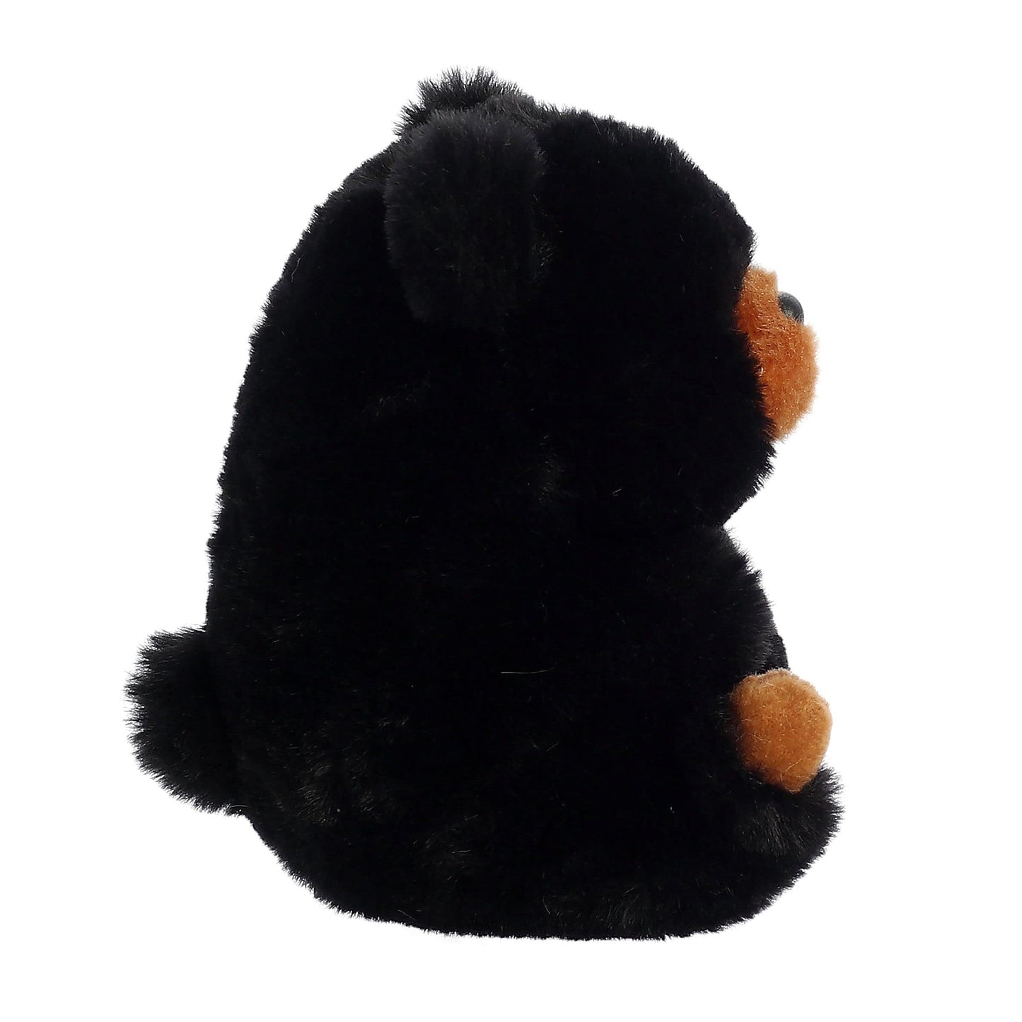 Aurora® Playful Rolly Pet™ Cuddles Black Bear™ Stuffed Animal - Compact Size for On-The-Go Fun - for Adults, Kids, Birthdays, and Anniversaries - Black 4.5 Inches