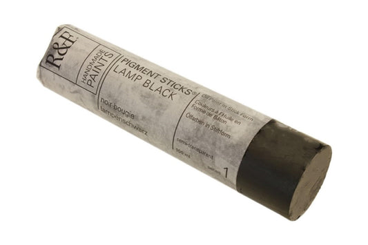 R&F Handmade Paints - Professional Oil Pigment Stick, Lamp Black, 100 ml