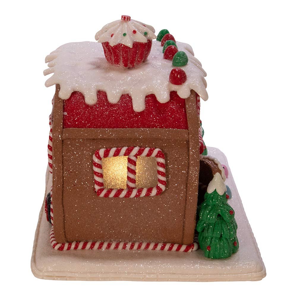Kurt Adler 6-Inch Gingerbread Camper House Table Piece