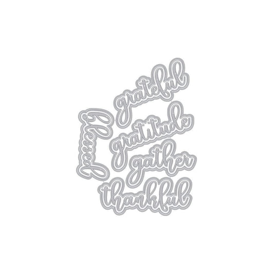 Hero Arts DF089 Fancy Die, Grateful Words