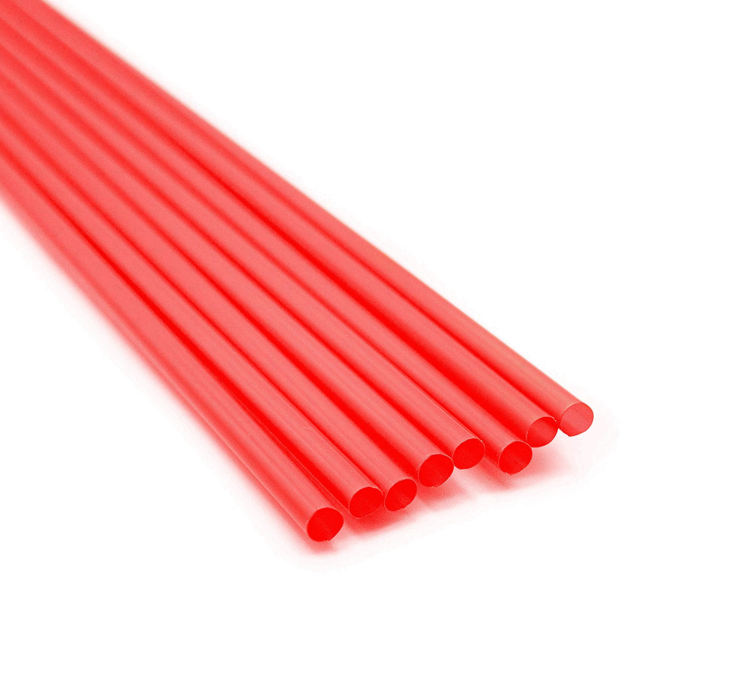 Made in USA Pack of 250 Unwrapped Plastic Drinking Straws