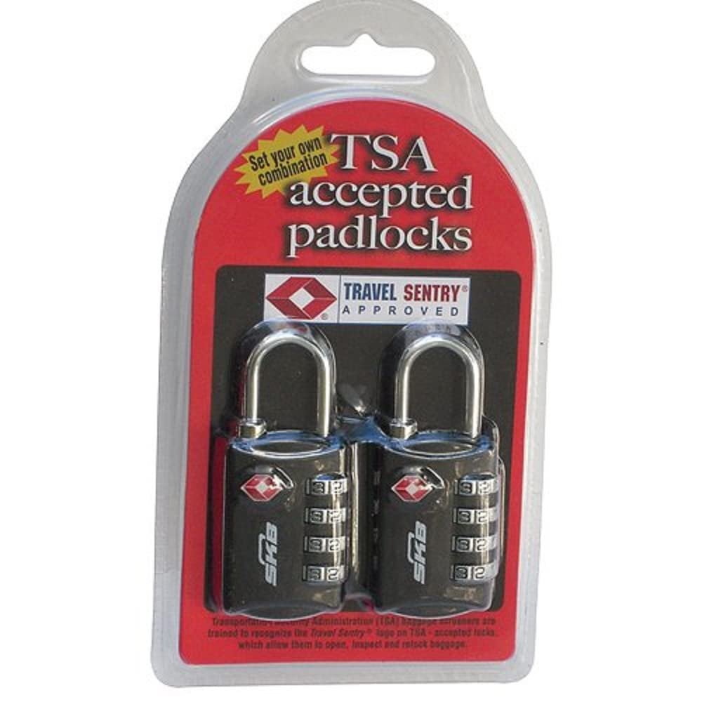 TSA Acceped Padlocks Allow You to Set Your Own Combination and are Easily Recogn