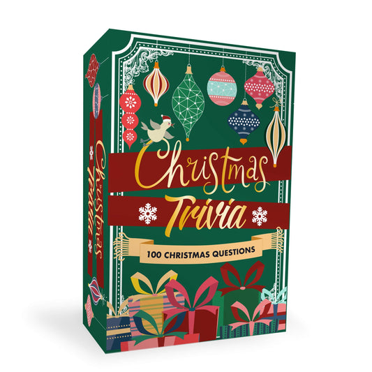 Gift Republic Christmas Trivia Cards Pocket-Sized Quiz Cards with Xmas Themed Questions. Portable Travel Game. Secret Santa or Stocking Stuffer Gift Idea. Family Fun