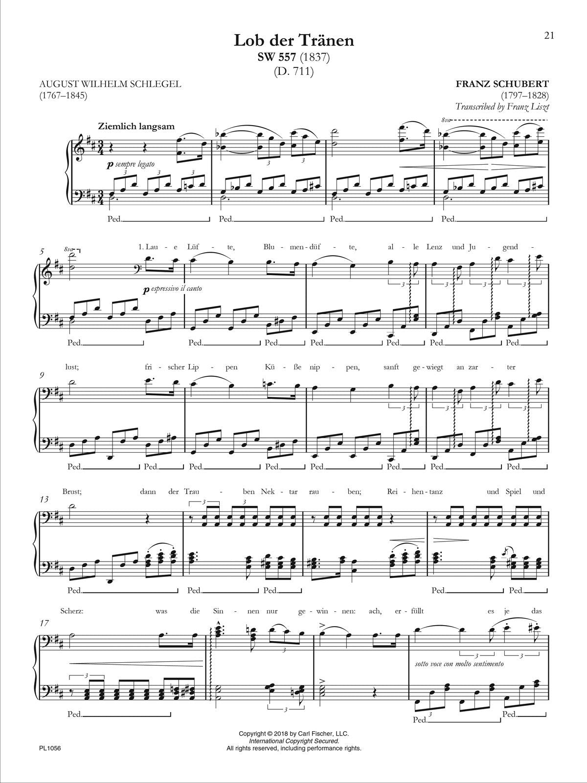 Liszt: Transcriptions of Lieder