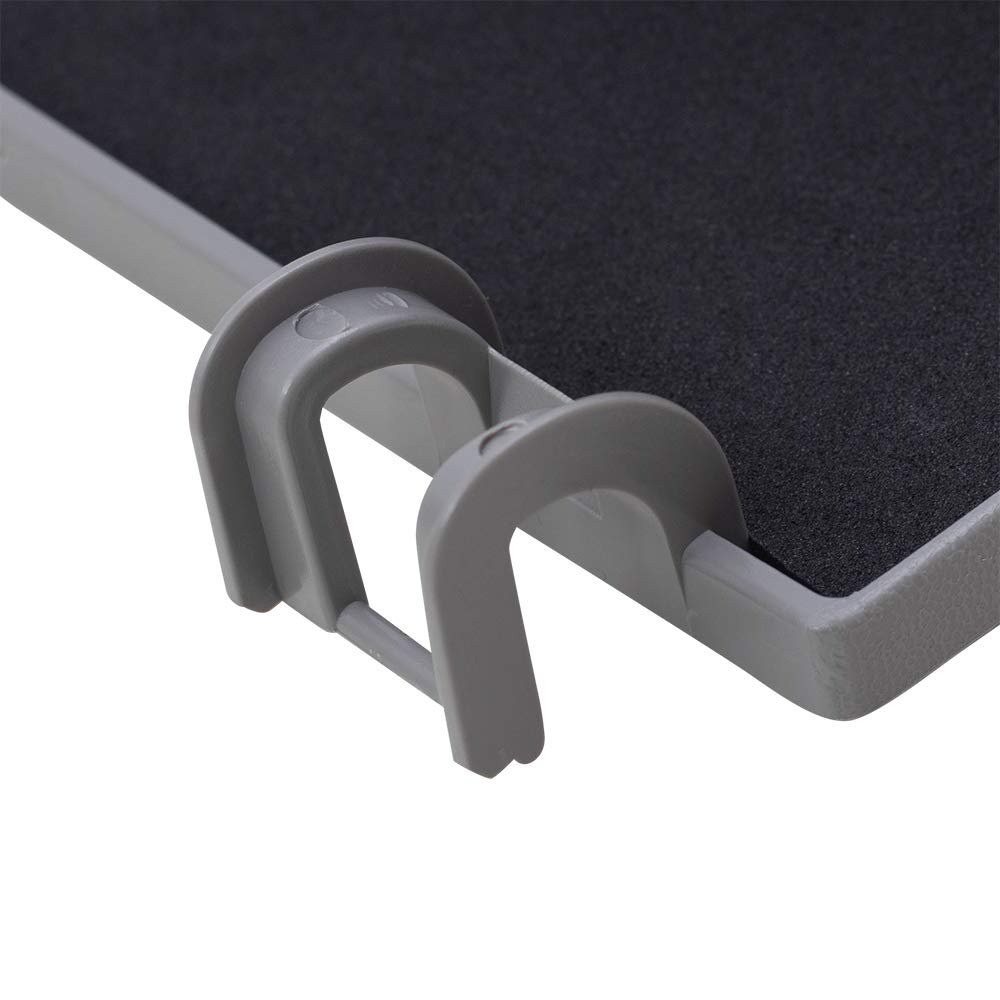 Brock Replacement Overhead Console Sunglasses Holder Box Gray Storage Bin Compatible with 2002-2007 F250 F350 F450 Super Duty Pickup Truck w/out Sunroof 2C3Z7811586BAB
