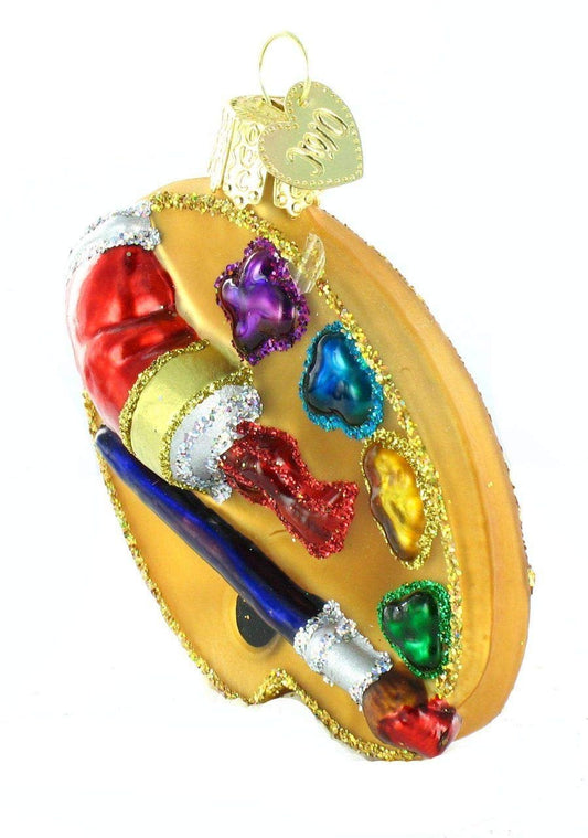 Old World Christmas Ornaments: Artist's Palette Glass