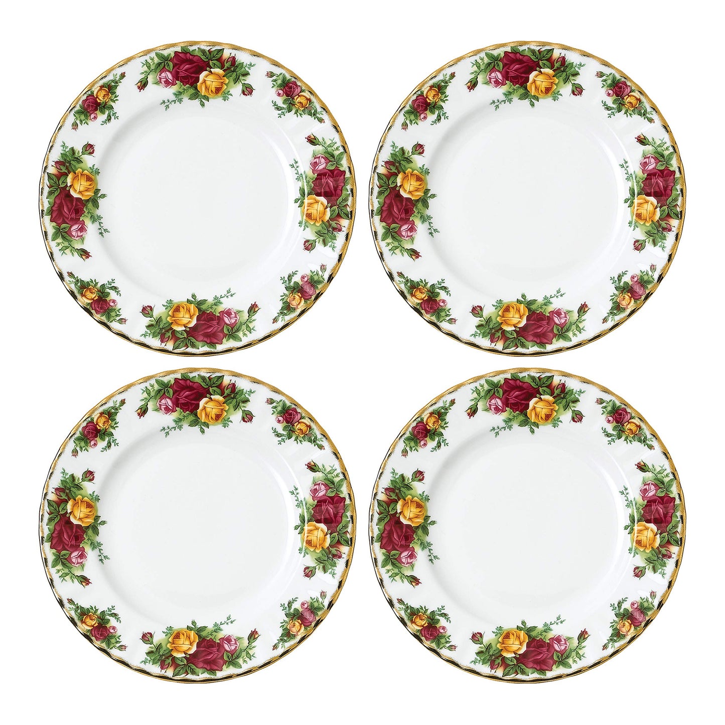 Royal Albert Old Country Roses Salad Plate 16cm White, Bone China