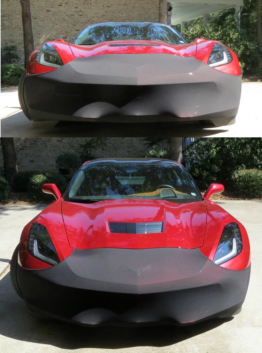 Novistretch C7 Corvette Stingray Front Bra High Tech Stretch Mask Fits: C7 2014 and Newer Corvettes