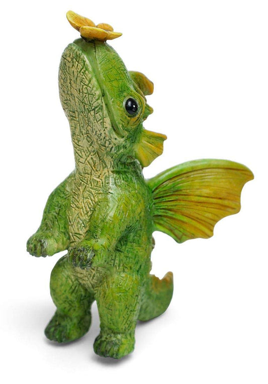 Marshall Home and Garden Butterfly Friends Magical Dragon Green 4 x 2 Resin Stone Collectible Figurine